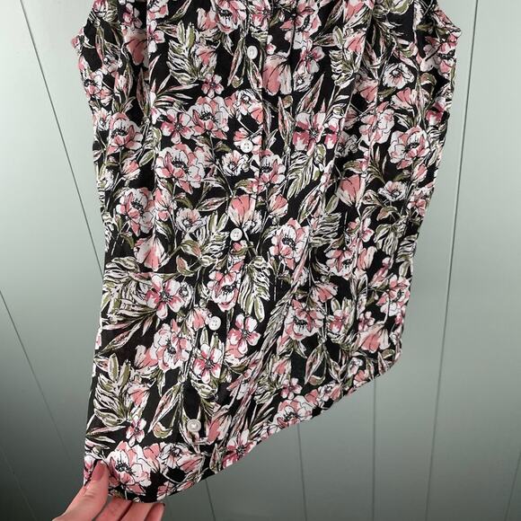 Angels floral flutter sleeve square neck top - Picture 4 of 7